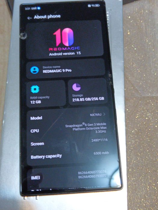 Nubia Redmagic 9 Pro display fisurat 12gb/256gb