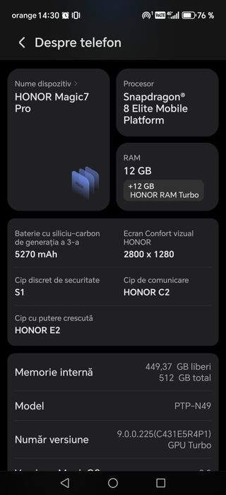 Honor Magic 7 Pro 12 Gb+512 GB Impecabil