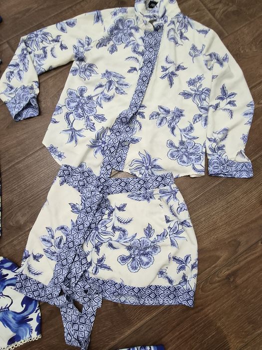 Сет Зара бяло и синьо