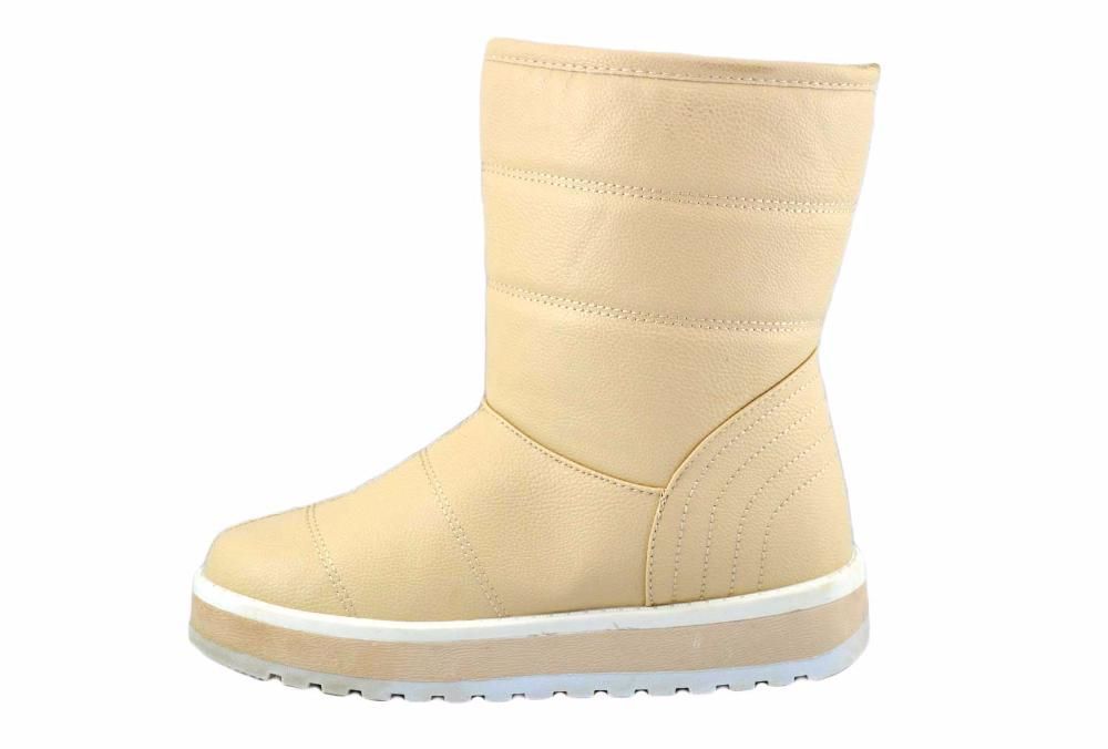 Cizme dama Bej imblanite tip UGG scurte - 36 si 39