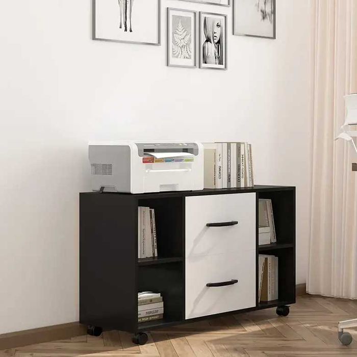 Офис шкаф с две чекмеджета - CXWL-FC08BW