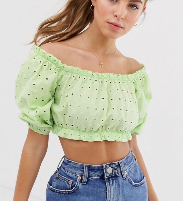 Pull&Bear Топ с бродерия