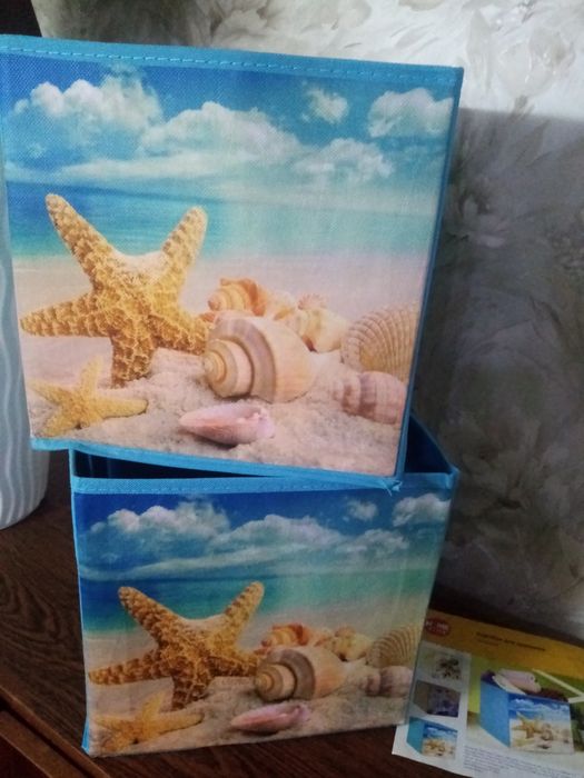 2 кофра для одежды, полотенец или игрушек