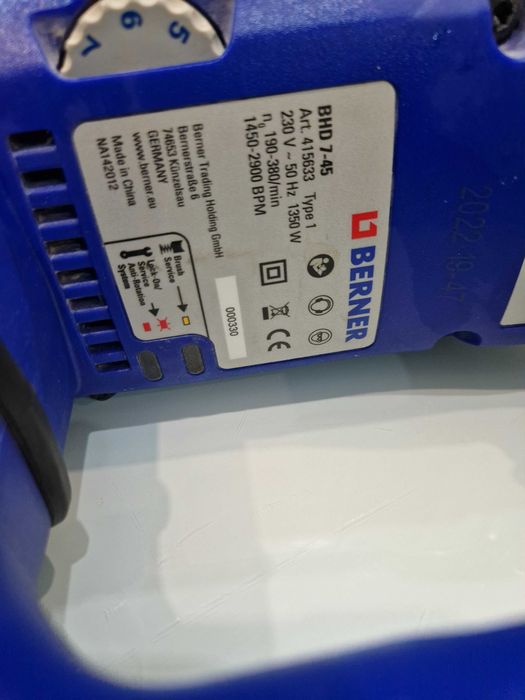 Перфоратор и къртач berner BHD 7-45 1350W