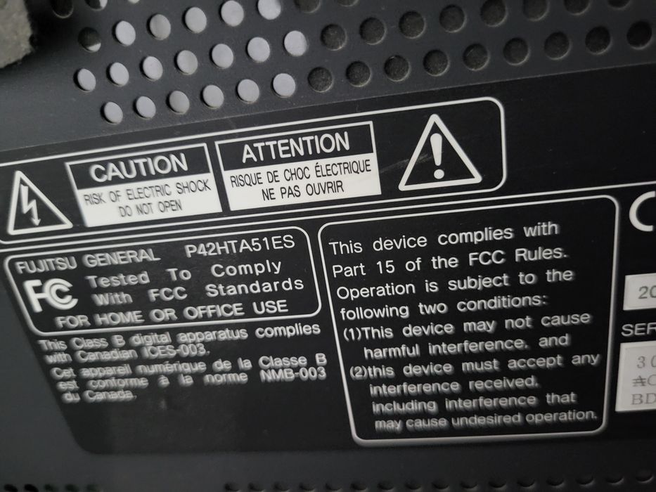 Телевизор Fujitsu Plasma