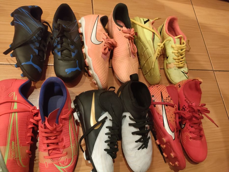 Ghete fotbal Nike Adidas 33,34,35 iarba, sintetic, sala stare f buna