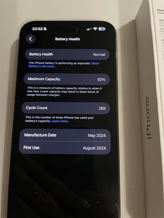 Iphone 15 pro max с гаранция до 08.26г