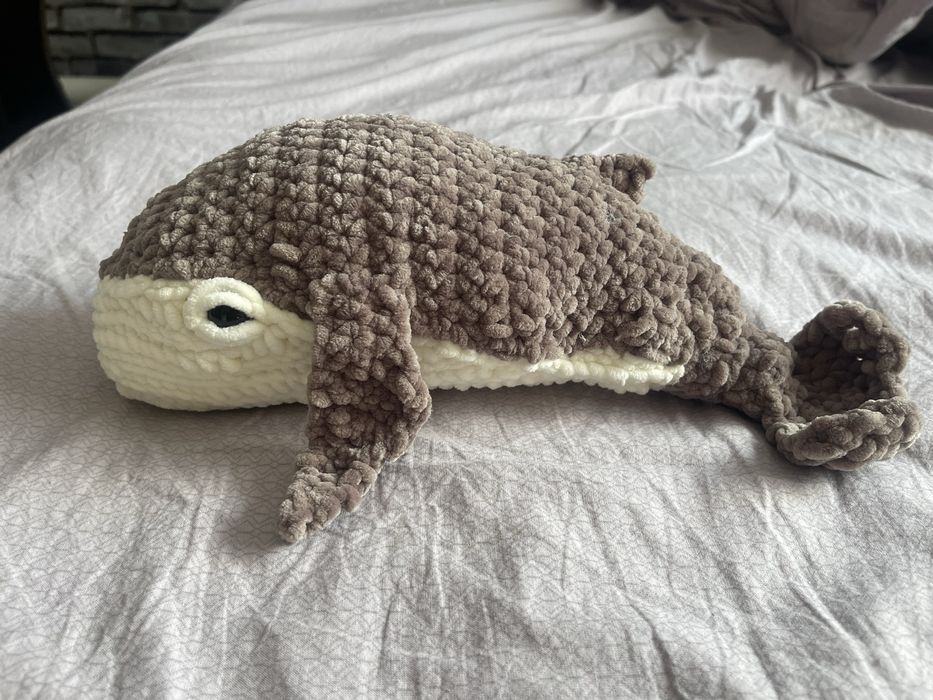 Вязанный кит. Хендмейд