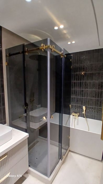 Душ кабина стеклянные, push kabina oynali