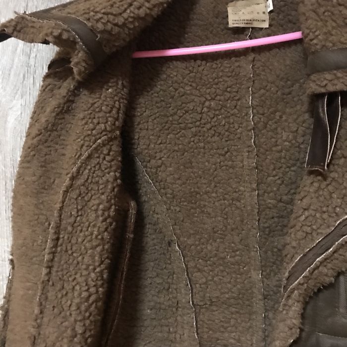 Дамско Яке набук с каракул