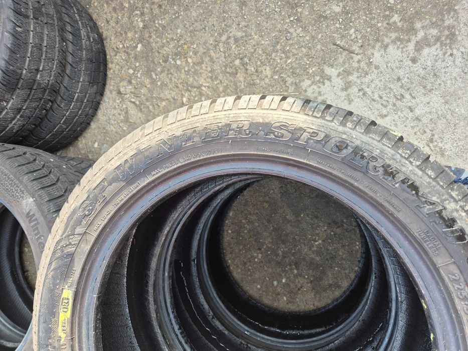 4 Anvelope - M+S - 225/50/17 - DUNLOP - Stare F BUNA DOT 2024