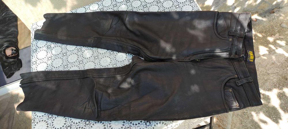 Кожен Комплект Dainese яке панталон за мотор мото чопър