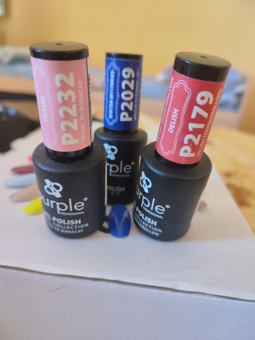 Разпродажба!Гел лакове Kodi, Bluesky, Mack's, Purple и консумативи