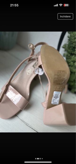 Sandale crem , marimea 39