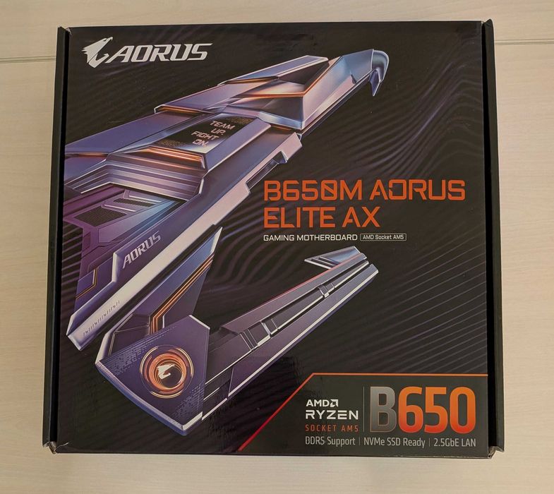 Дънна платка Gigabyte B650M Aorus Elite AX (AM5 / DDR5 / Wi-Fi)