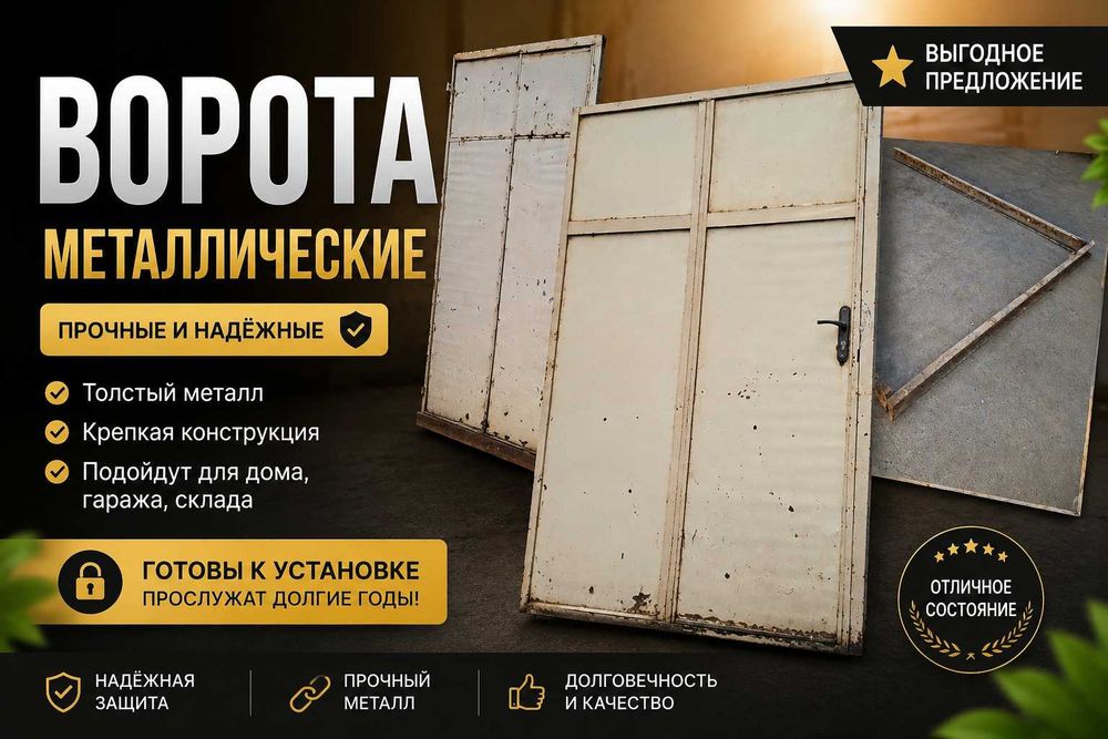 Старые железные ворота(2 части) с девностых