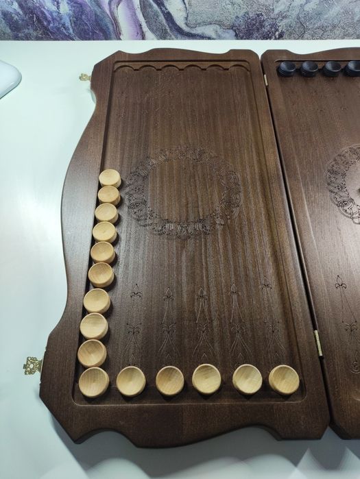 Нарды из массива бука. 60см.