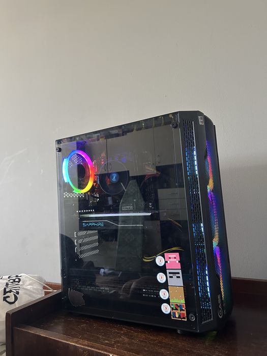 Геймърски компптър, бюджетен 16gb ddr4 rx 470 nitro r5 5600