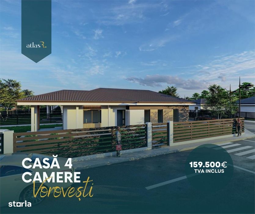 Casa plan parter | Vorovesti | 4 camere | 2 bai