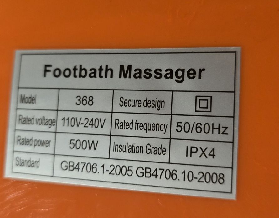 Cadă hidromasaj pentru picioare SQ-368 Footbath Massager -  Noua / Cadoul Perfect