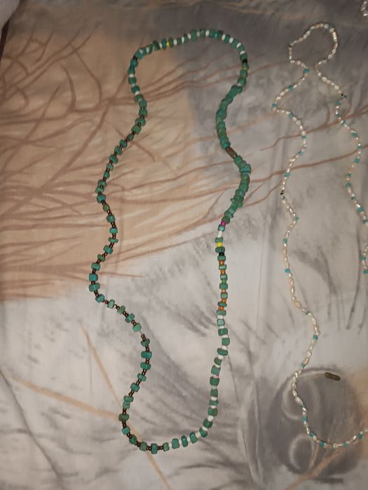 Бусы беруза Жемчуг речной СССР имитация янтарь