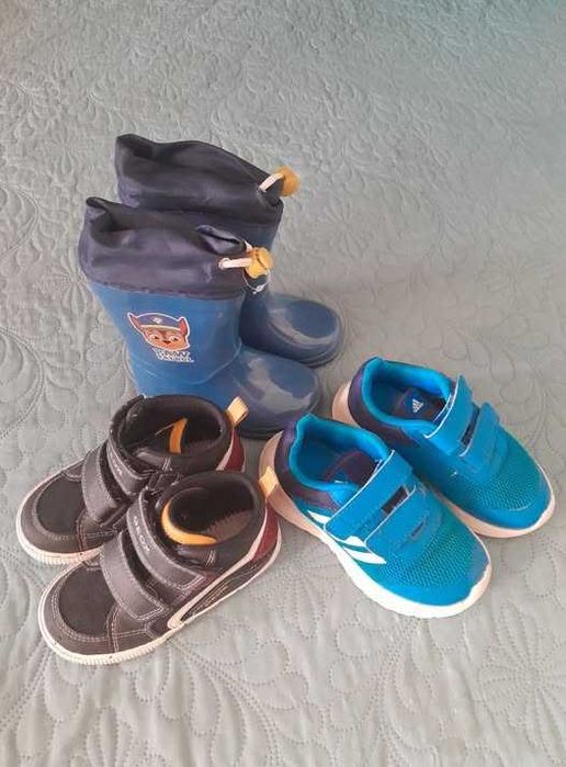 Детски обувки GEOX, Adidas и гумени ботуши номера 23-24