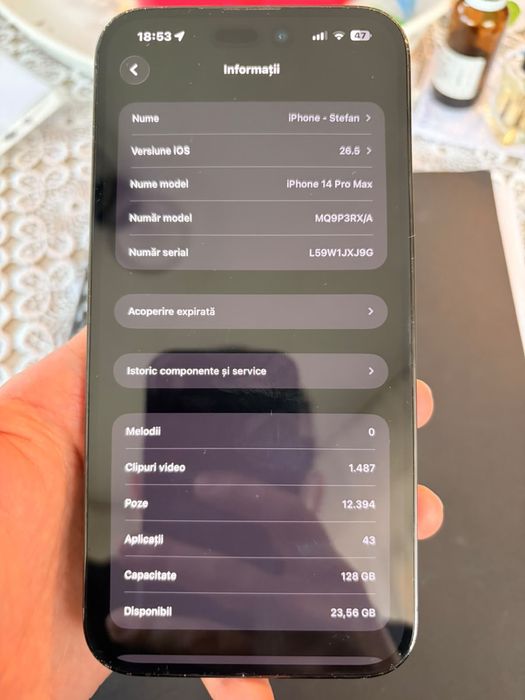 iPhone 14 Pro Max 128 GB Black – Stare foarte bună