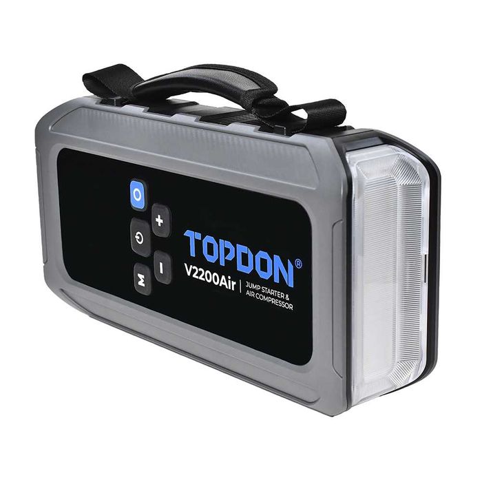 Jump Starter с вграден въздушен компресор TOPDON V2200 Air, 16000 mAh