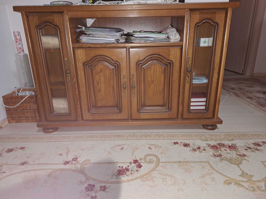 Set mobilier lemn de stejar sufragerie