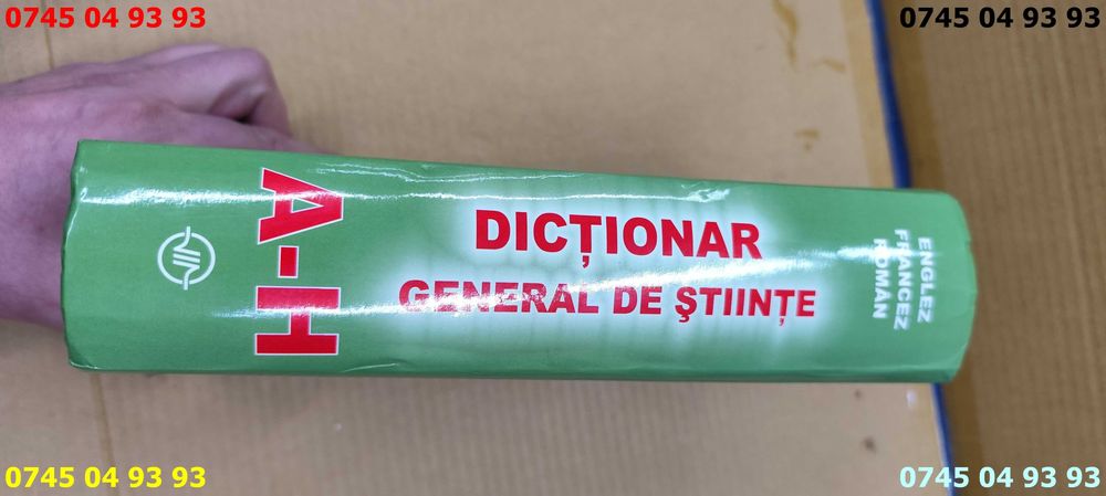 carte carti dictionar general de stiinte englez francez roman