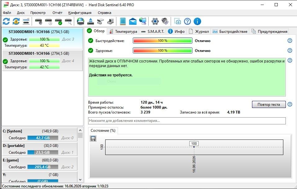 PC va NVR videonablyudeniya uchun Seagate HDD 4TB ORIGINAL
