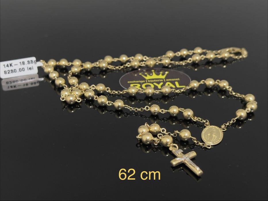 Bijuteria Royal CB : Lant metanie aur 14k 585  18,33 gr