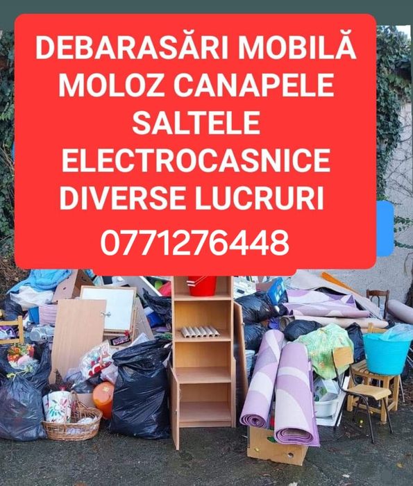 Debarasari apartamente, mobila veche,moloz