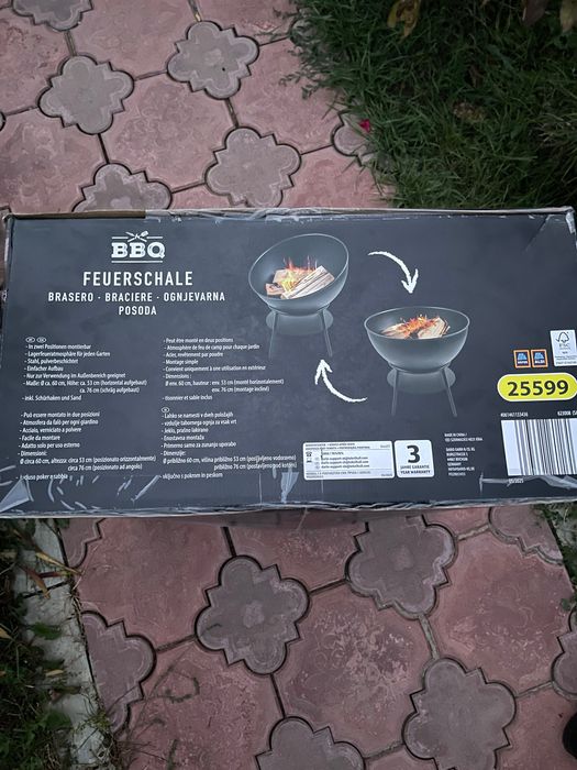 Vatra de foc de grădină BBQ