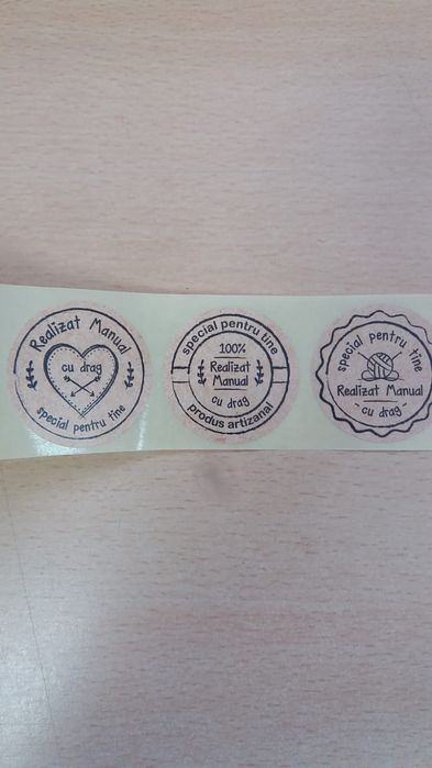 Etichete autoadezive, Paste , rola 1000 buc etichete, sarbatori person