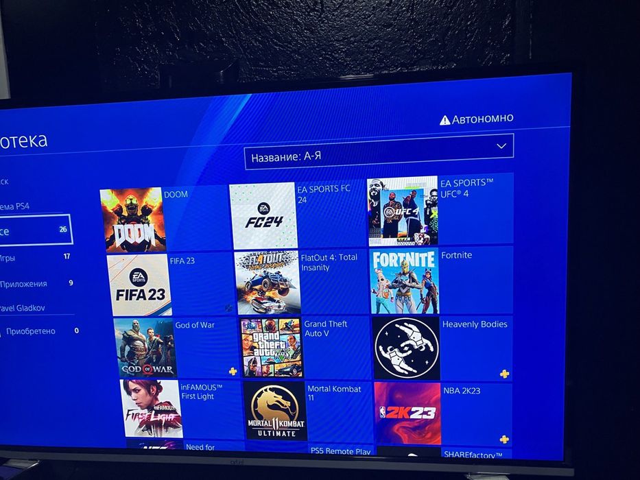 Аренда PS5, есть FC26 круглосуточно