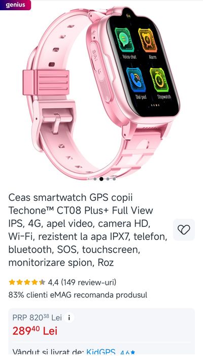 Ceas Smartwatch copii