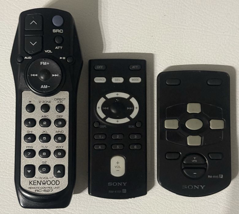 Дистанционни Кар аудио SONY,JVC,KENWOOD, CLARION,PANASONIC 10€