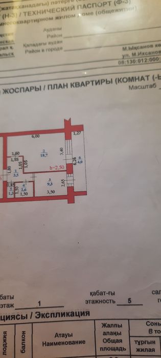 1 комн.на 1 этаже на Шольнике