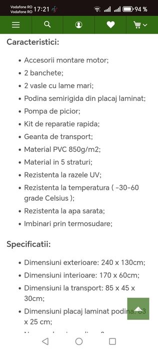 Barcă de vânzare