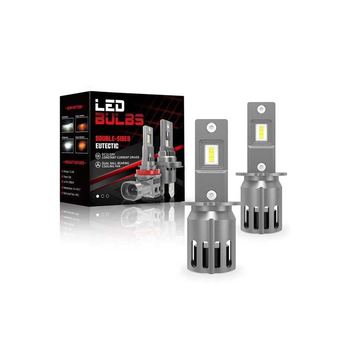 2026 LED диодни крушки H3 240W 12V/24V 350% светлина MINI