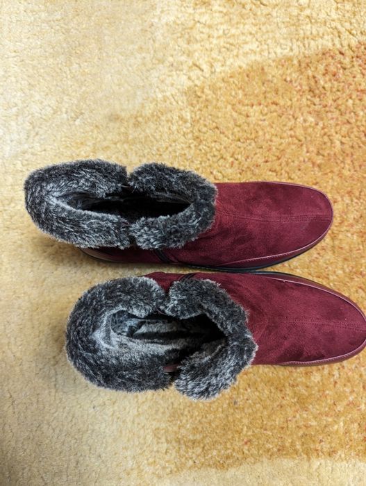 Cizme dama de iarna, piele intoarsa, 38