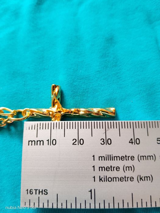 Lănțișor cu cruce placat