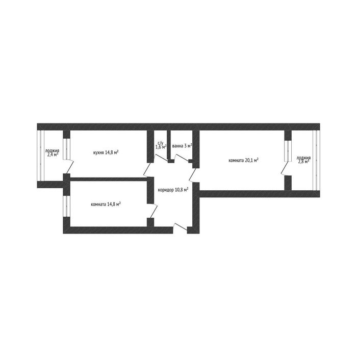 Продажа 2-комнатной квартиры