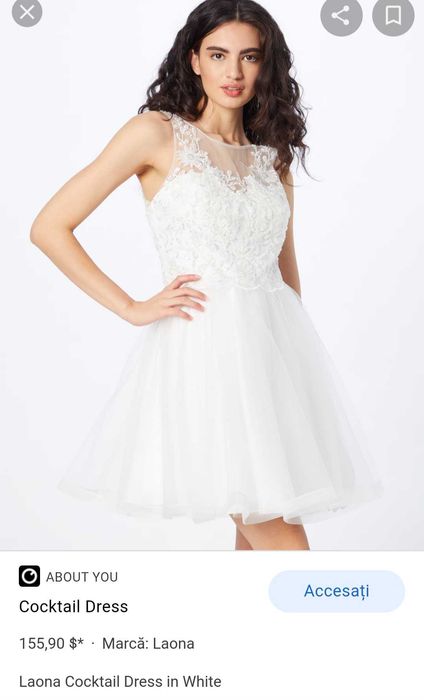 Rochie Laona S, nouă, brand, de ocazie,  babydoll, de seară