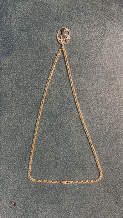 Золотая цепочка с кулоном