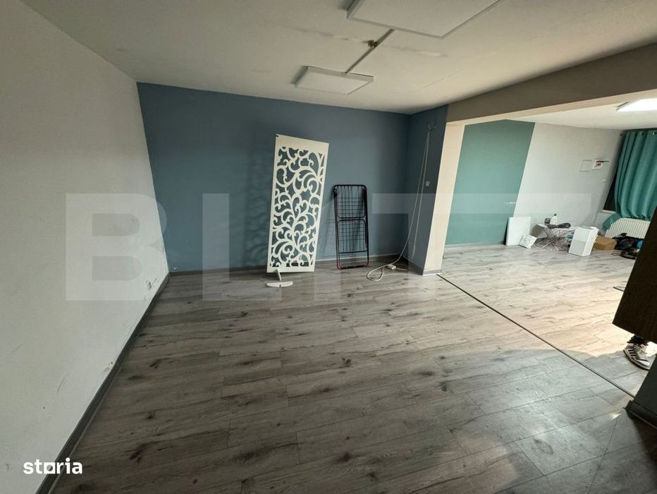 Spatiu comercial, 100 mp cladire, 200 mp curte/parcare, zona Frumoasa