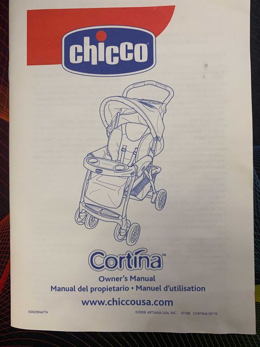 Детская коляска Chicco Cortina CX Red & Grey (оригинал)