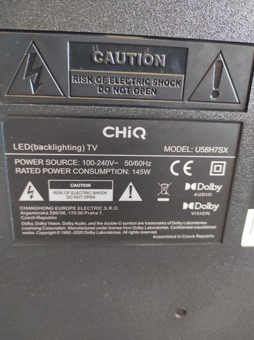 Смарт Телевизор CHIQ 58 инча Android Ultra HD 4K
