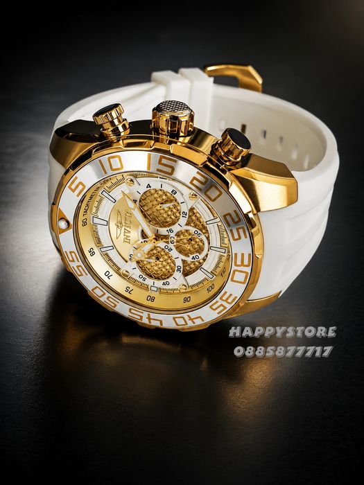 INVICTA Pogo White/Gold 50 mm, Инвикта нов мъжки часовник